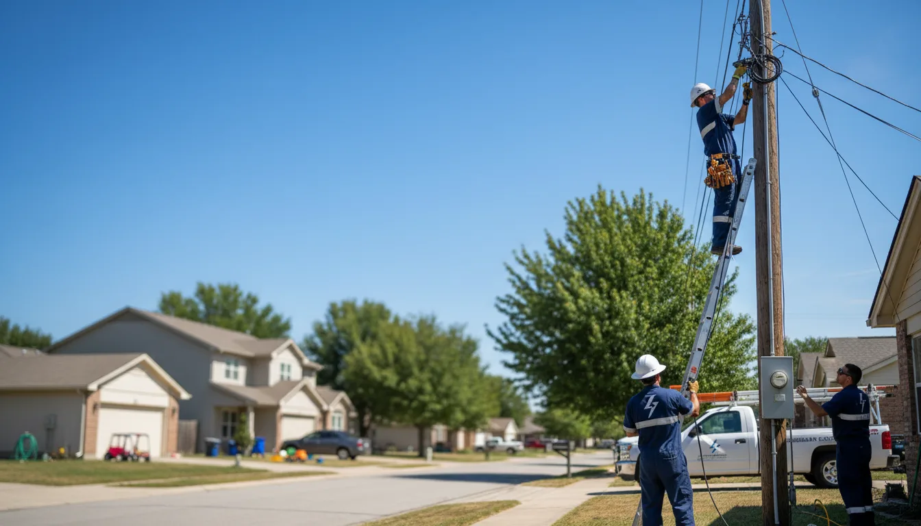 Residential electrician providing installation services in Weston, MI